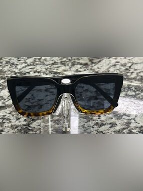 Aire Tortoise and Black Square Frame Sunglasses